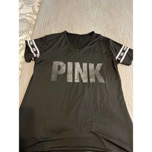 Pink Women's Athletic Vneck Tshirt Size XL